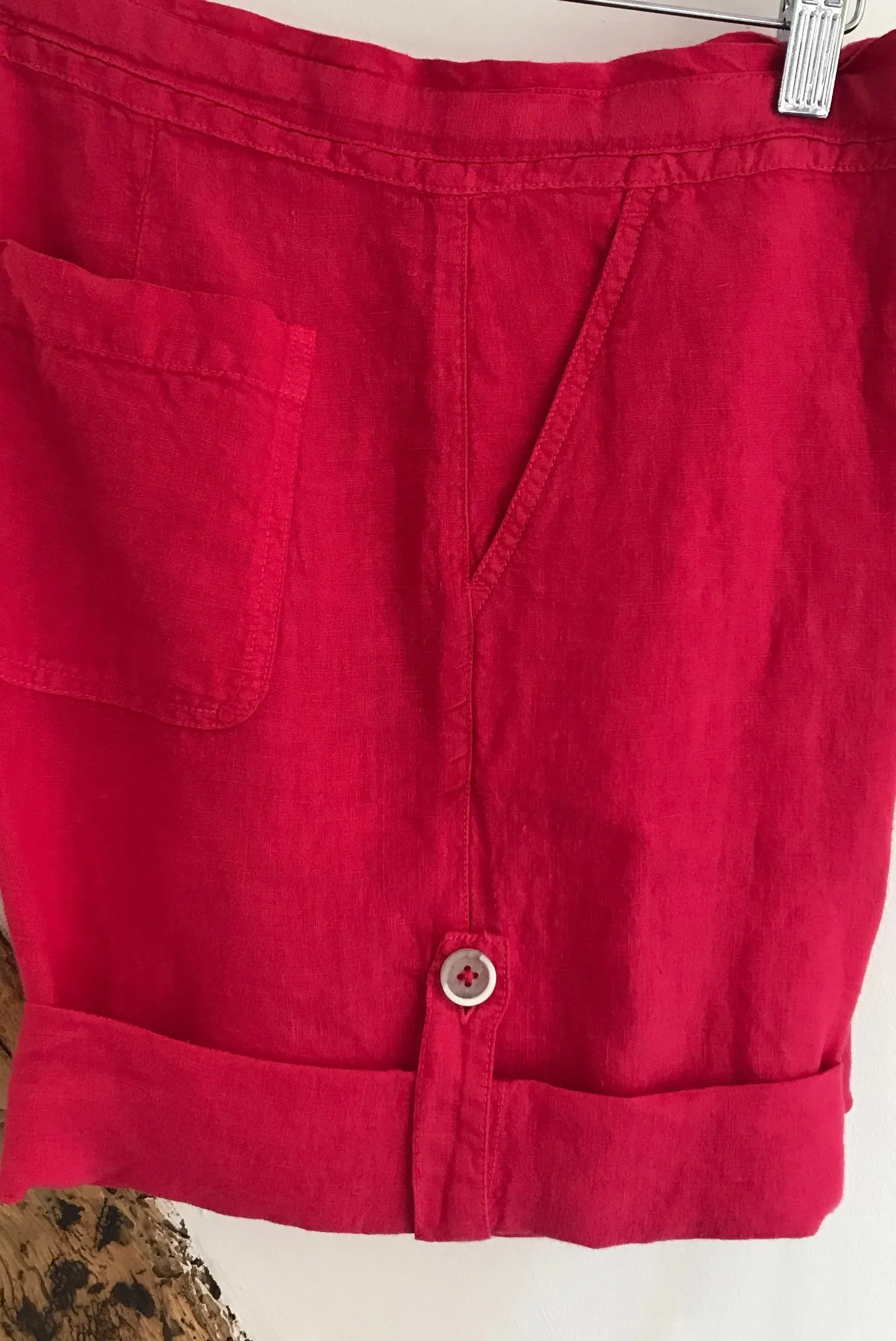 120% Lino Bermuda Shorts in Strawberry Pink