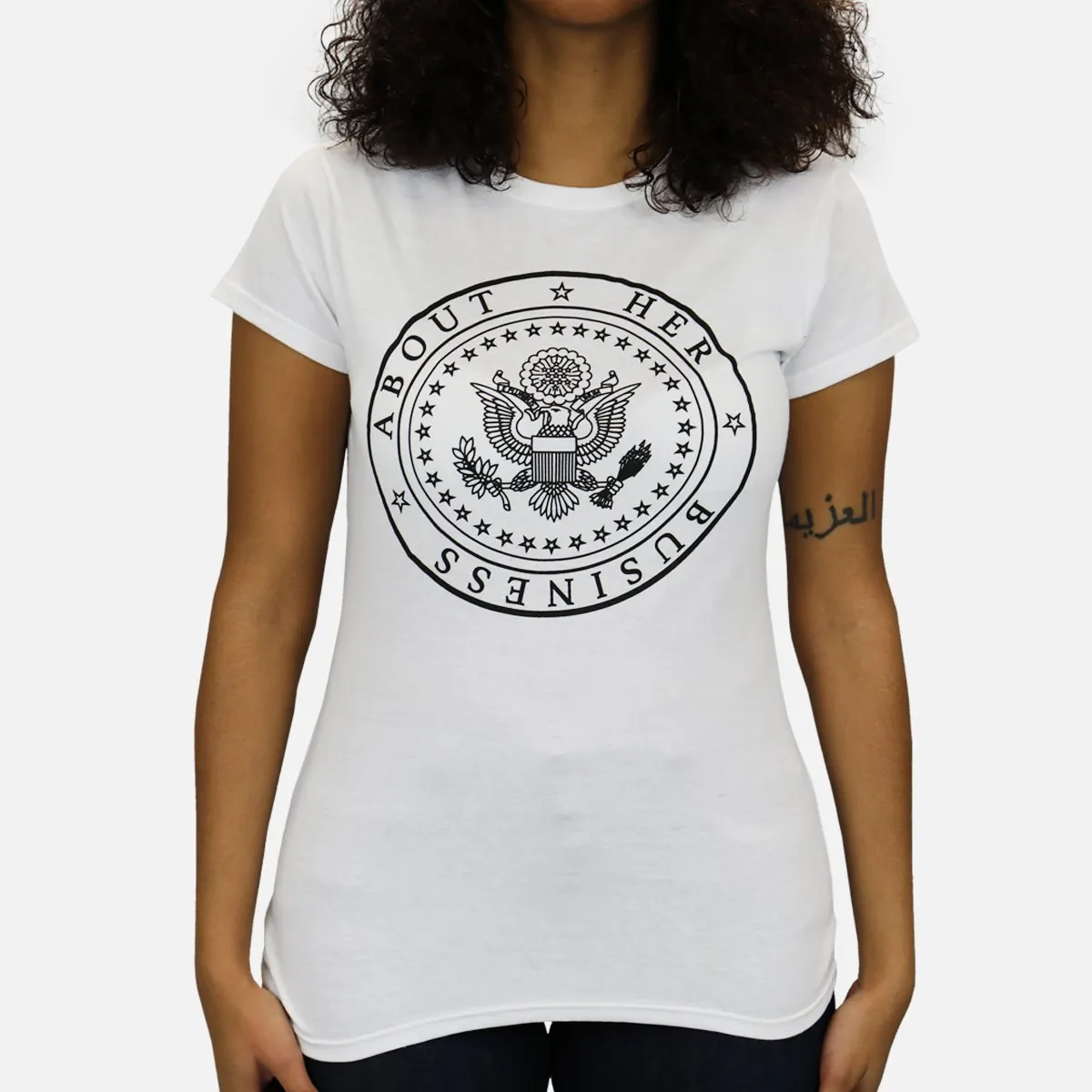 ABOUT HER BUSINESS TEE