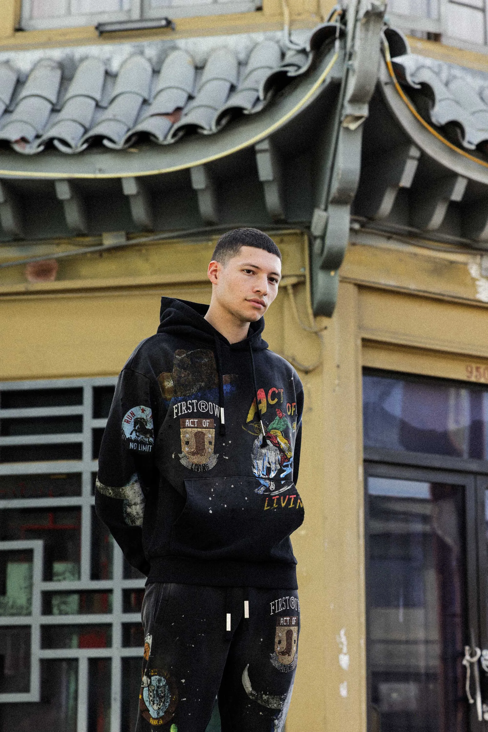 ACT OF LIVING RODEO WASHED HOODIE
