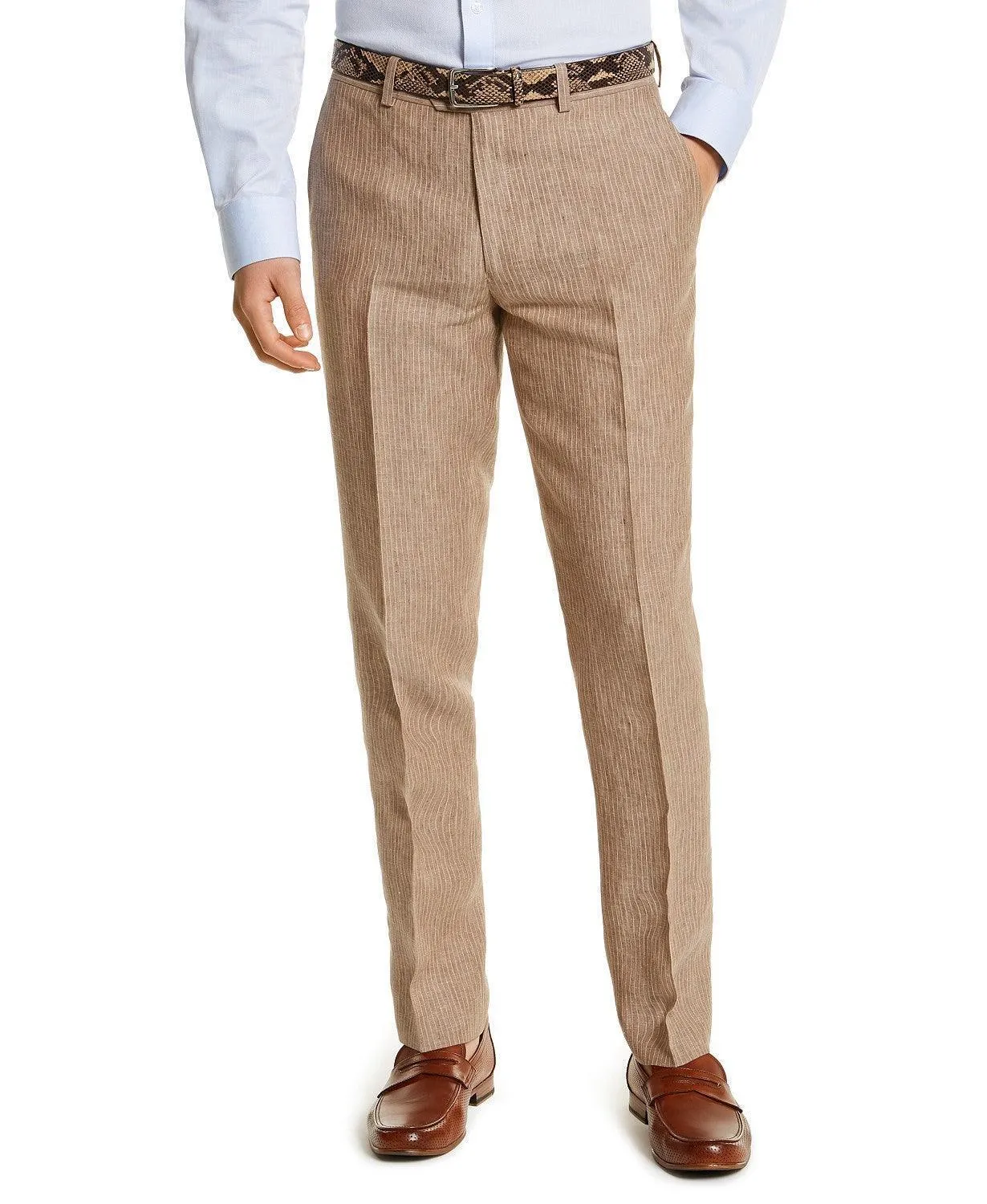 Bar III Men's Slim-Fit Linen Suit Pants