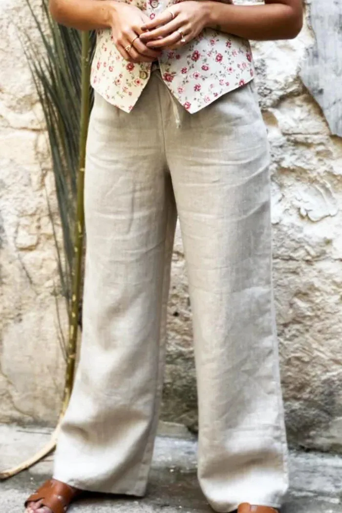 Bypias | Mallorca Linen Pant | Natural