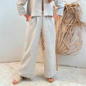 Bypias | Mallorca Linen Pant | Natural