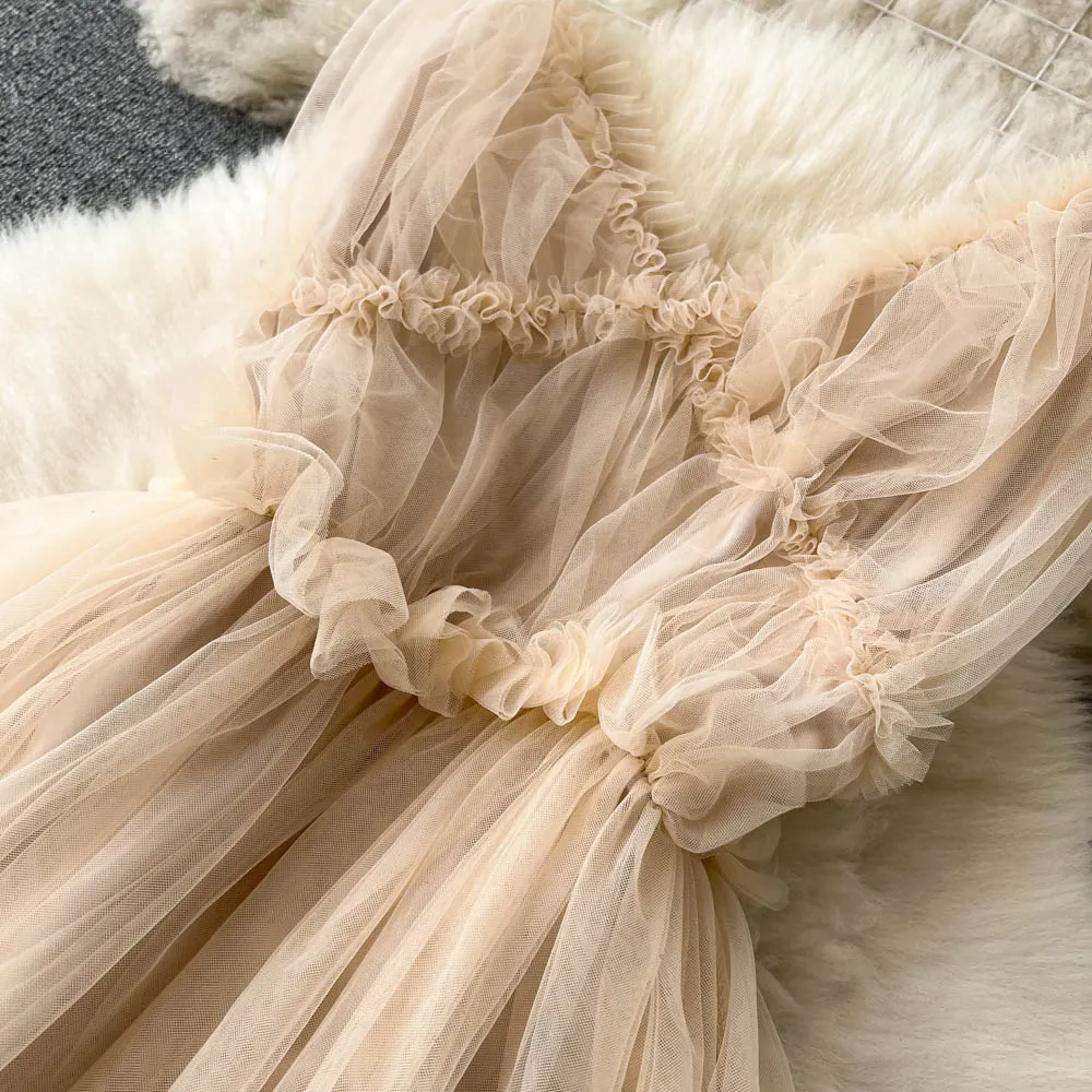 Fairy Mesh Chiffon Slip Dress