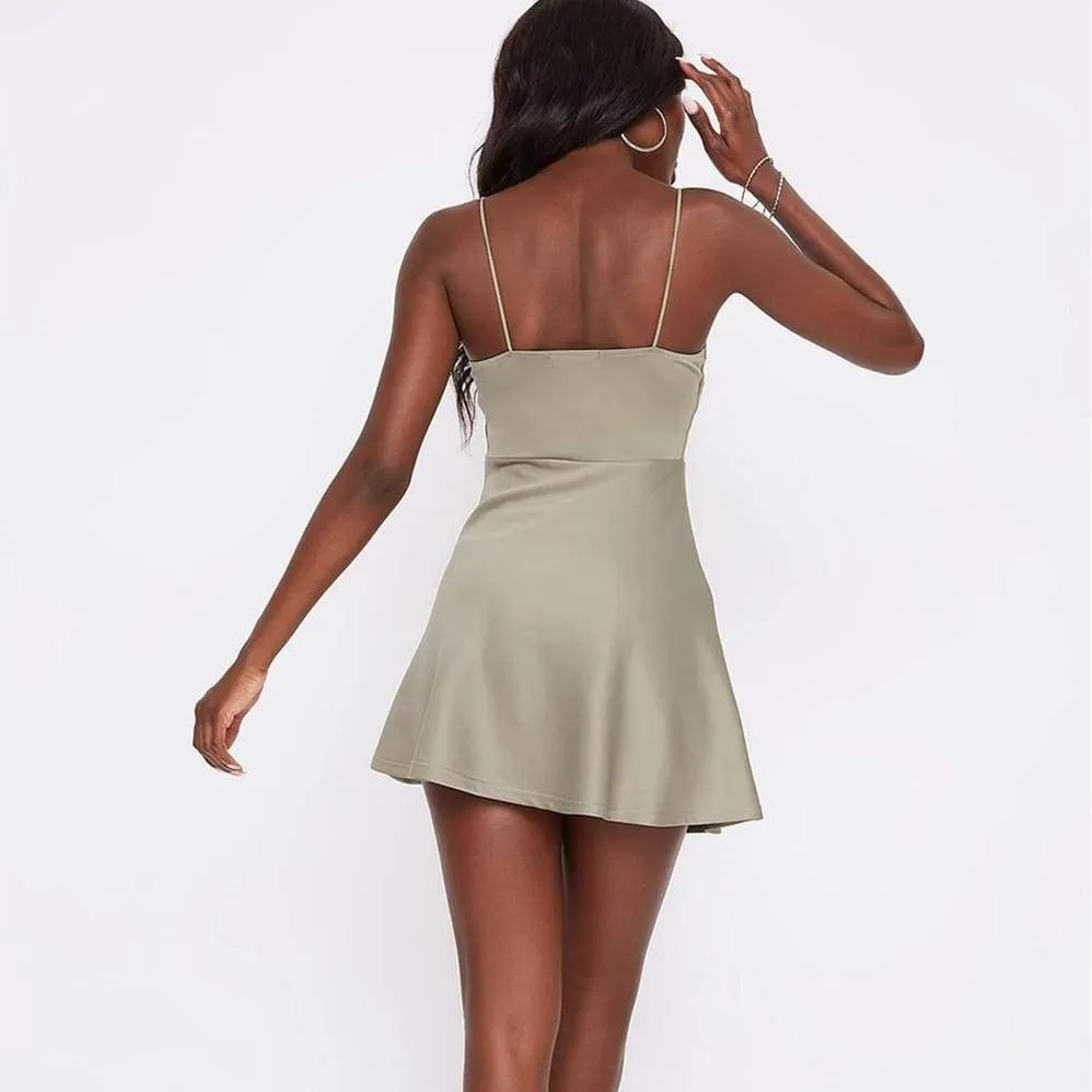 FashionSierra - Women's Holiday Summer MIni Dress Solid Sleeveless Party Beach Ladies Loose Short Dress Sundress Sleepwear Outwear