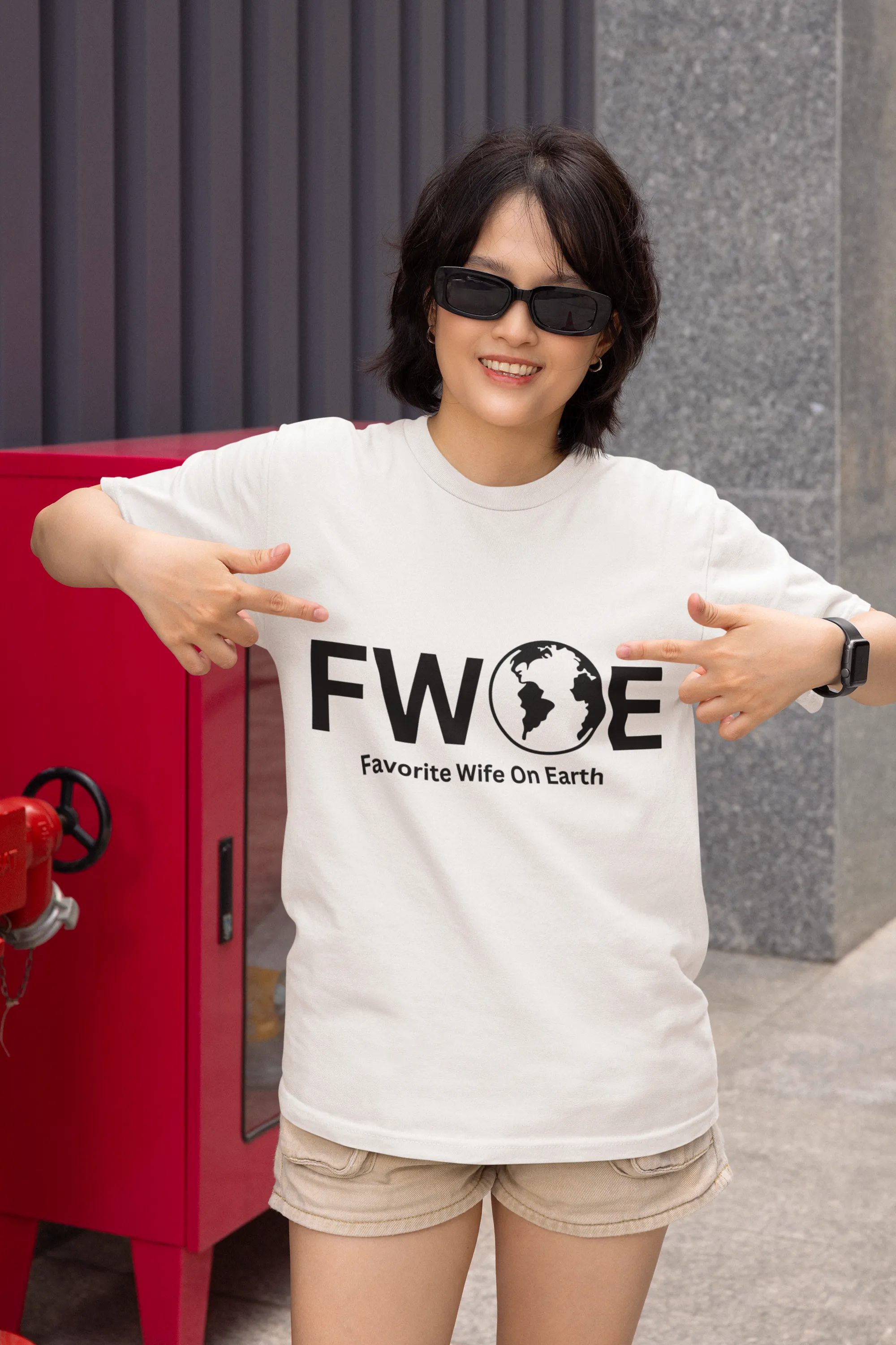 Favorite Wife On Earth (FWOE) - Comfort Colors Garment-Dyed T-Shirt