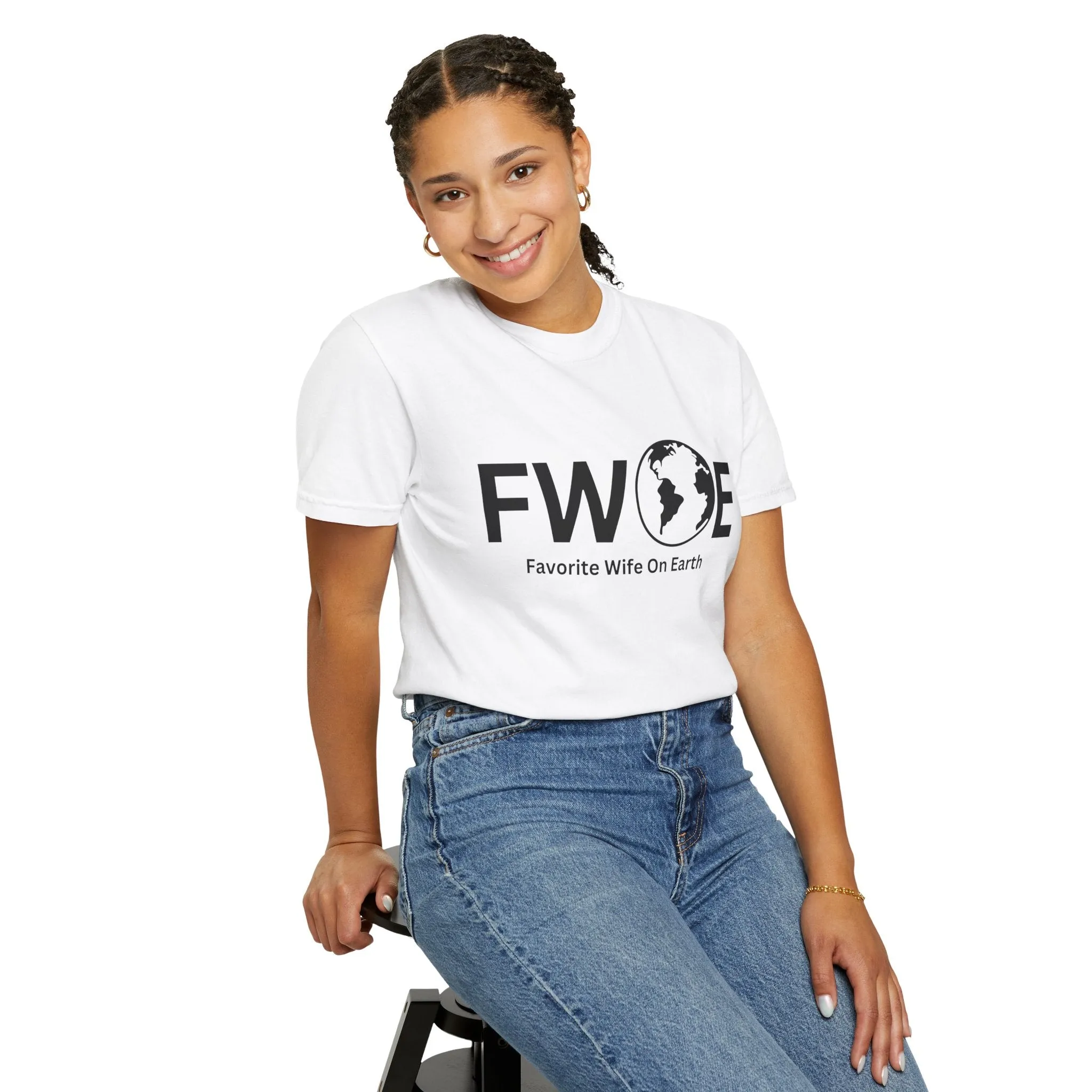 Favorite Wife On Earth (FWOE) - Comfort Colors Garment-Dyed T-Shirt