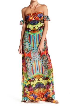 Green Envy Backless Maxi Dress
