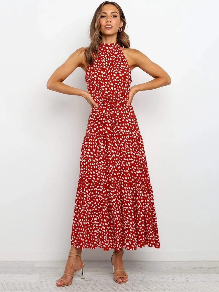 Halter Polka Dot Sundress