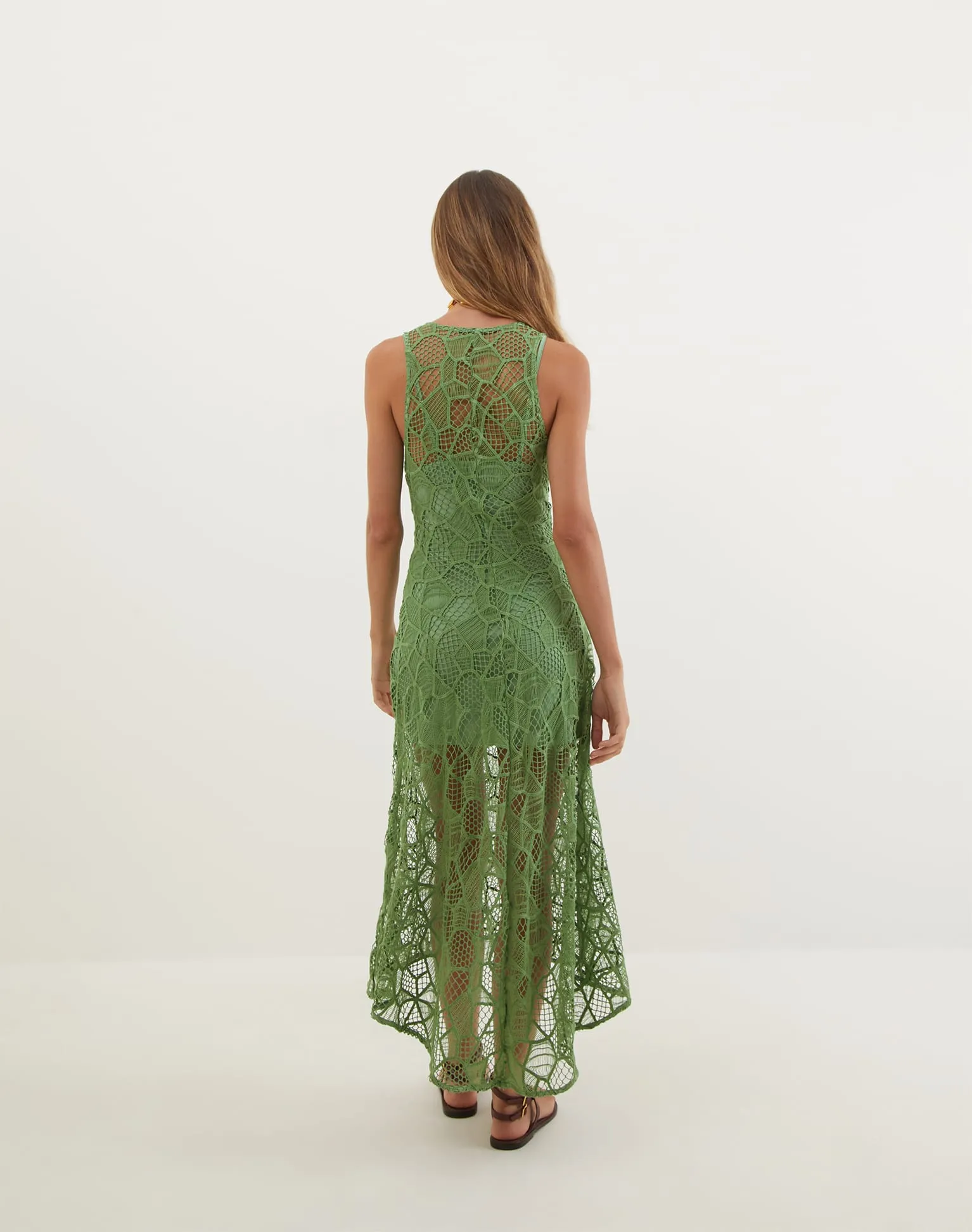 Hollie Midi Dress - Aloe