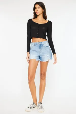 KAN CAN USA High Rise Denim Shorts  **This item has free shipping.**