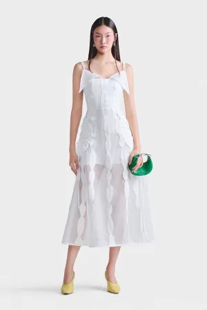 Leaf Whisper Midi Dress