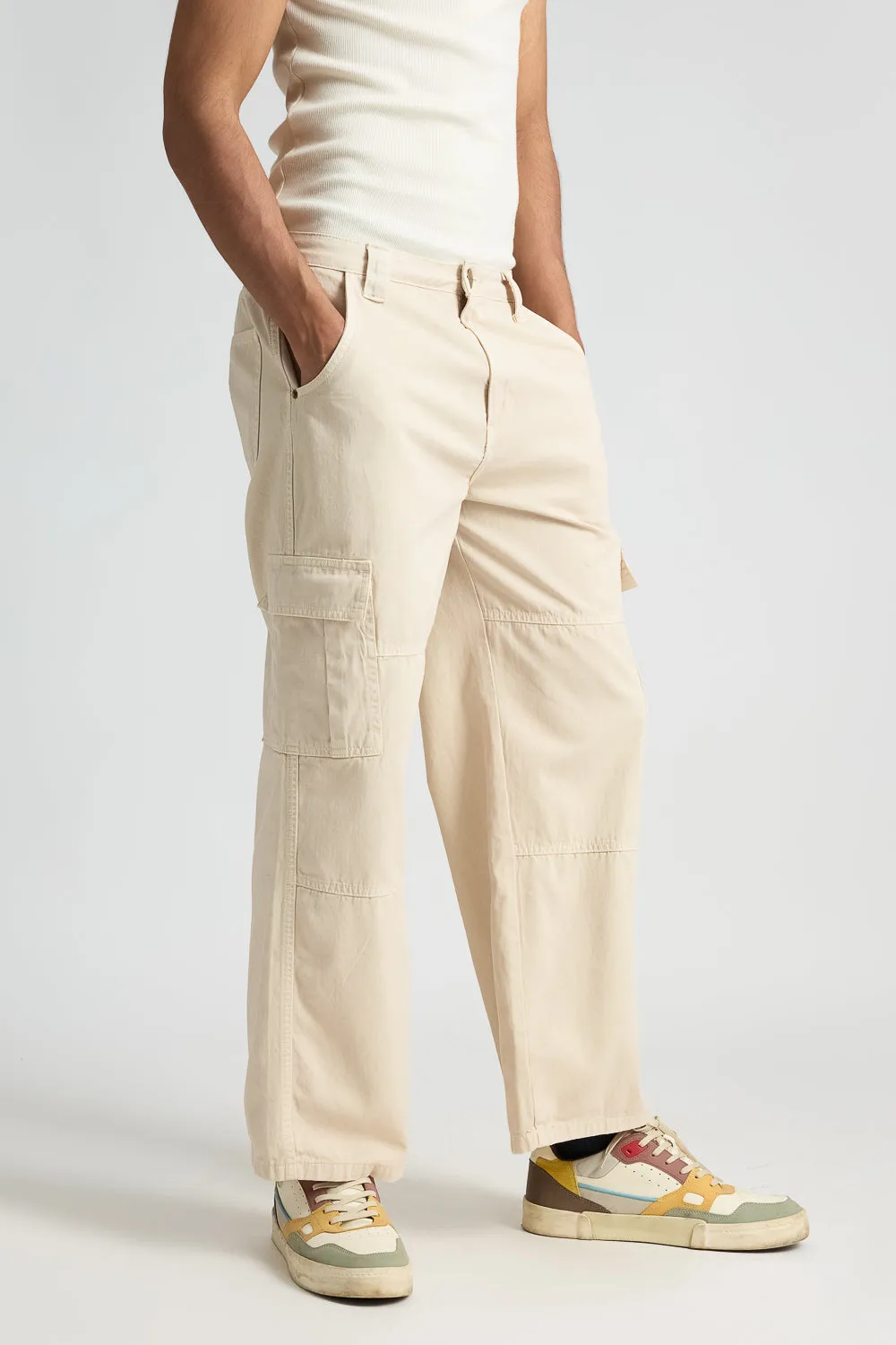 Light Tan Men's Cargo Pants
