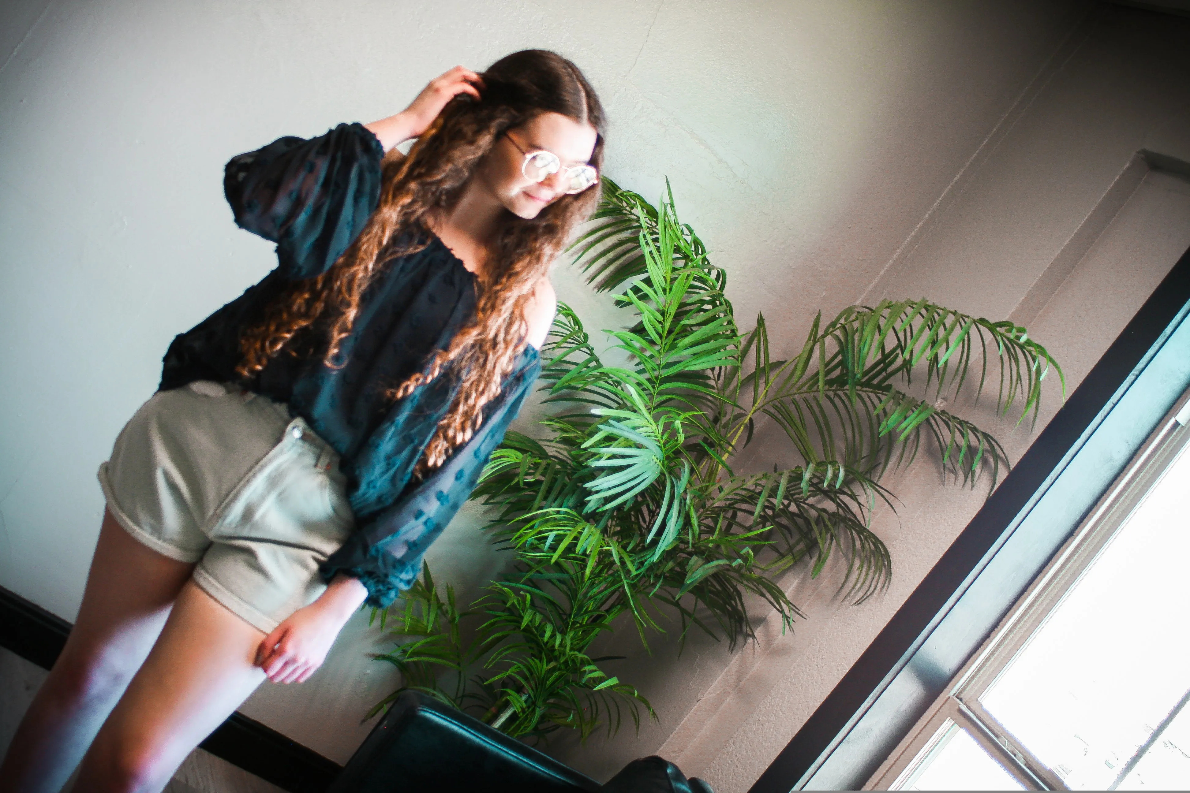 Light Wash Denim Shorts