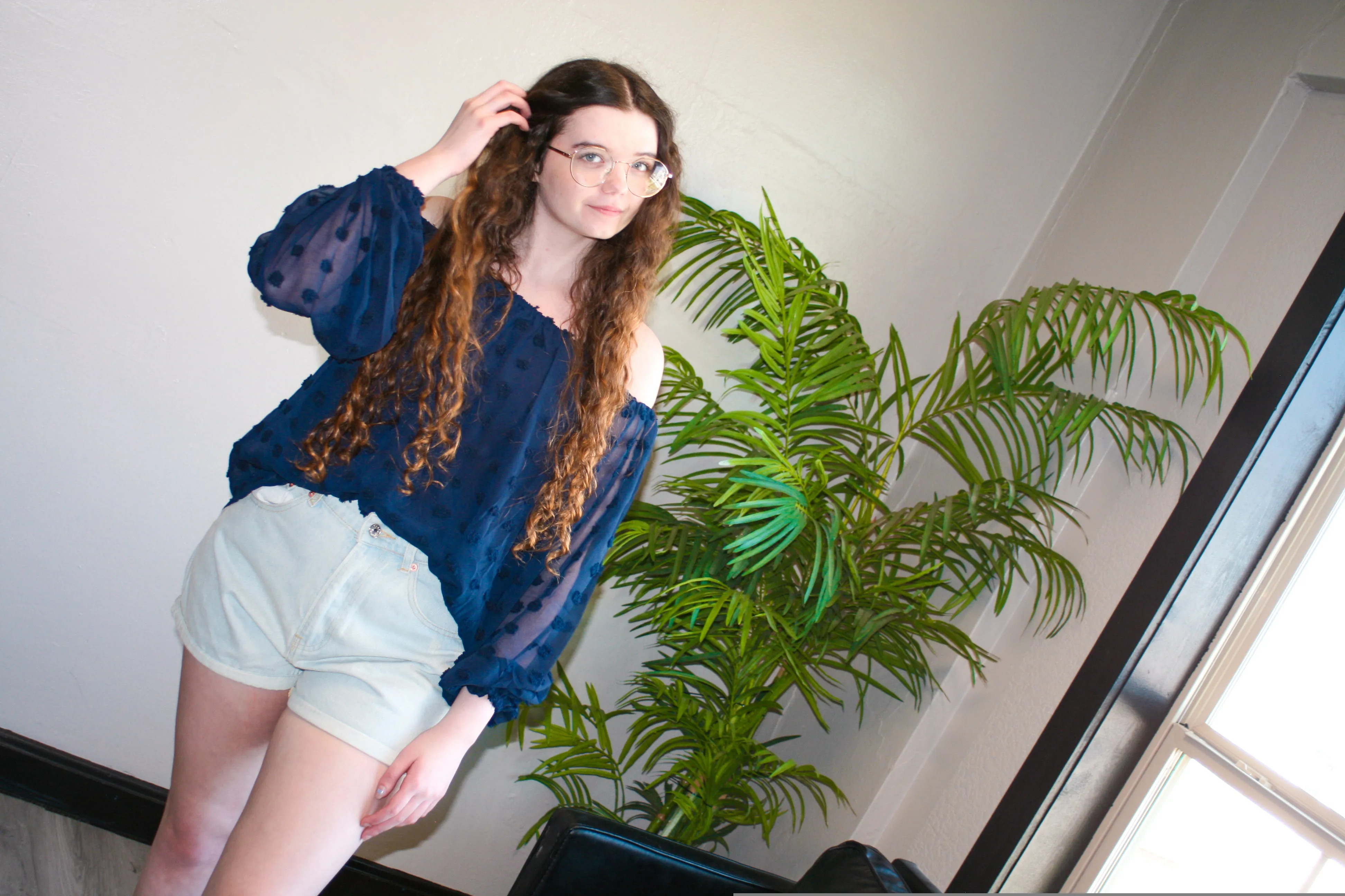 Light Wash Denim Shorts