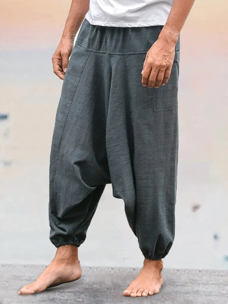 linen straight pants