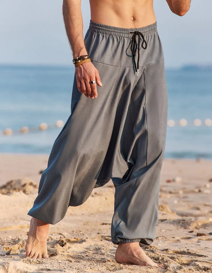 linen straight pants
