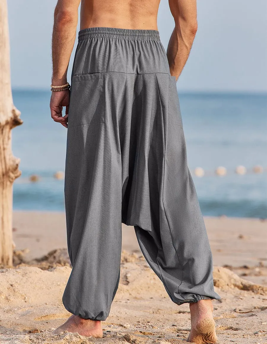 linen straight pants