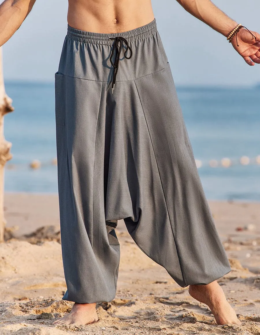 linen straight pants