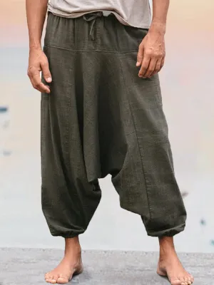 linen straight pants