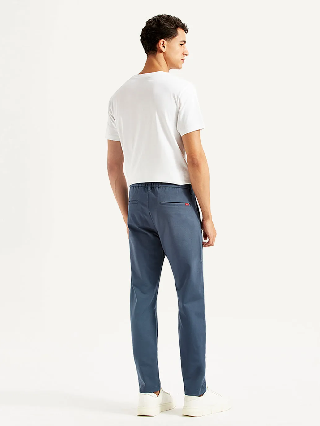 Men's Blue Slim Fit Tech Pant Chinos
