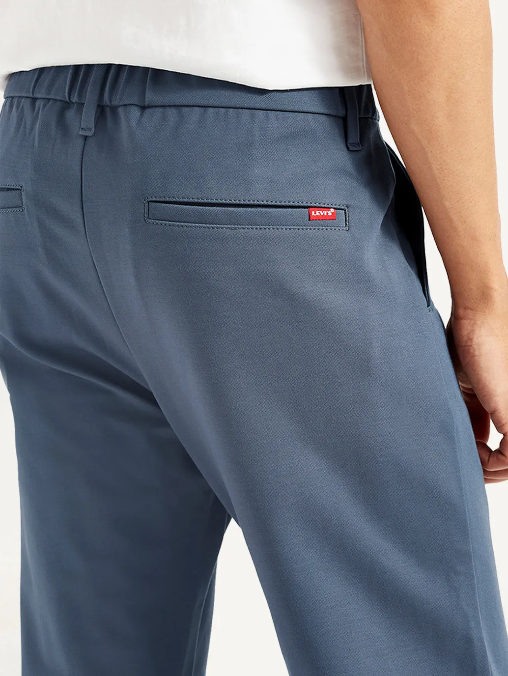 Men's Blue Slim Fit Tech Pant Chinos
