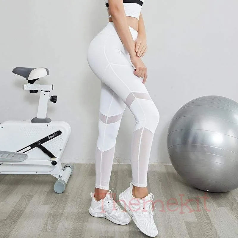 Mesh Splicing Yoga Legging