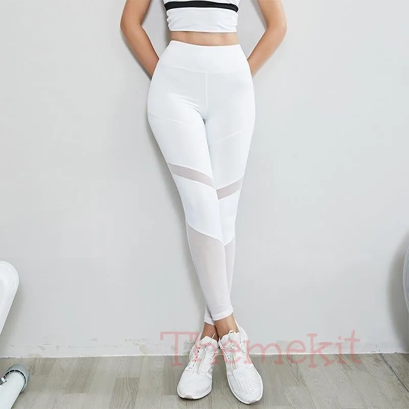 Mesh Splicing Yoga Legging