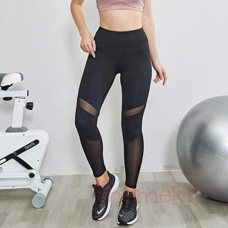 Mesh Splicing Yoga Legging