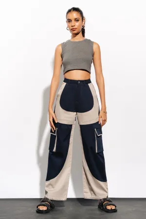 Midnight Ashen Cargo Jeans