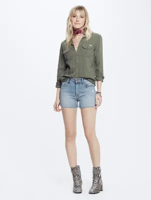 Mother - High Waisted Rascal Fray Short Chatterbox