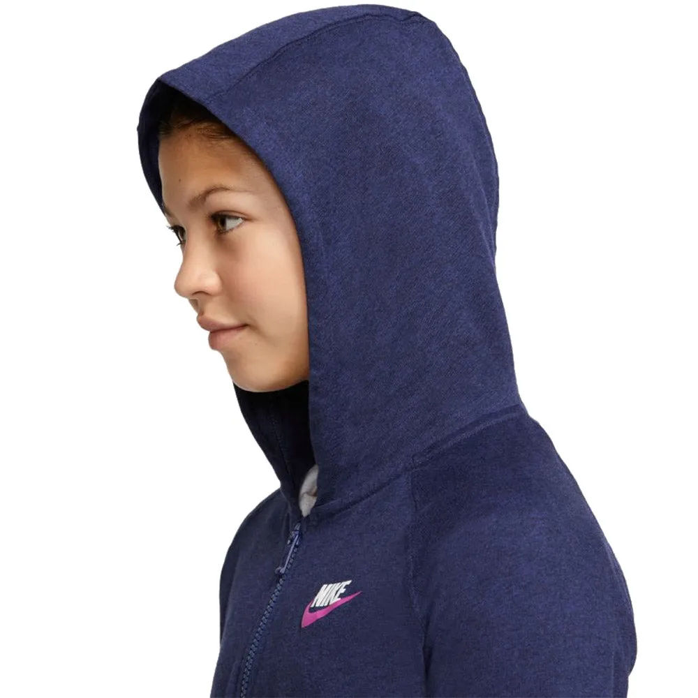 Nike Sportswear Jersey Full Zip Girls Hoodie