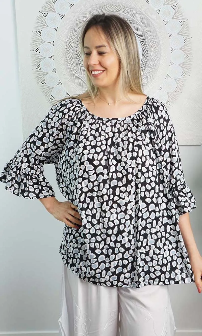 Rayon Capri Top Febble, More Colours