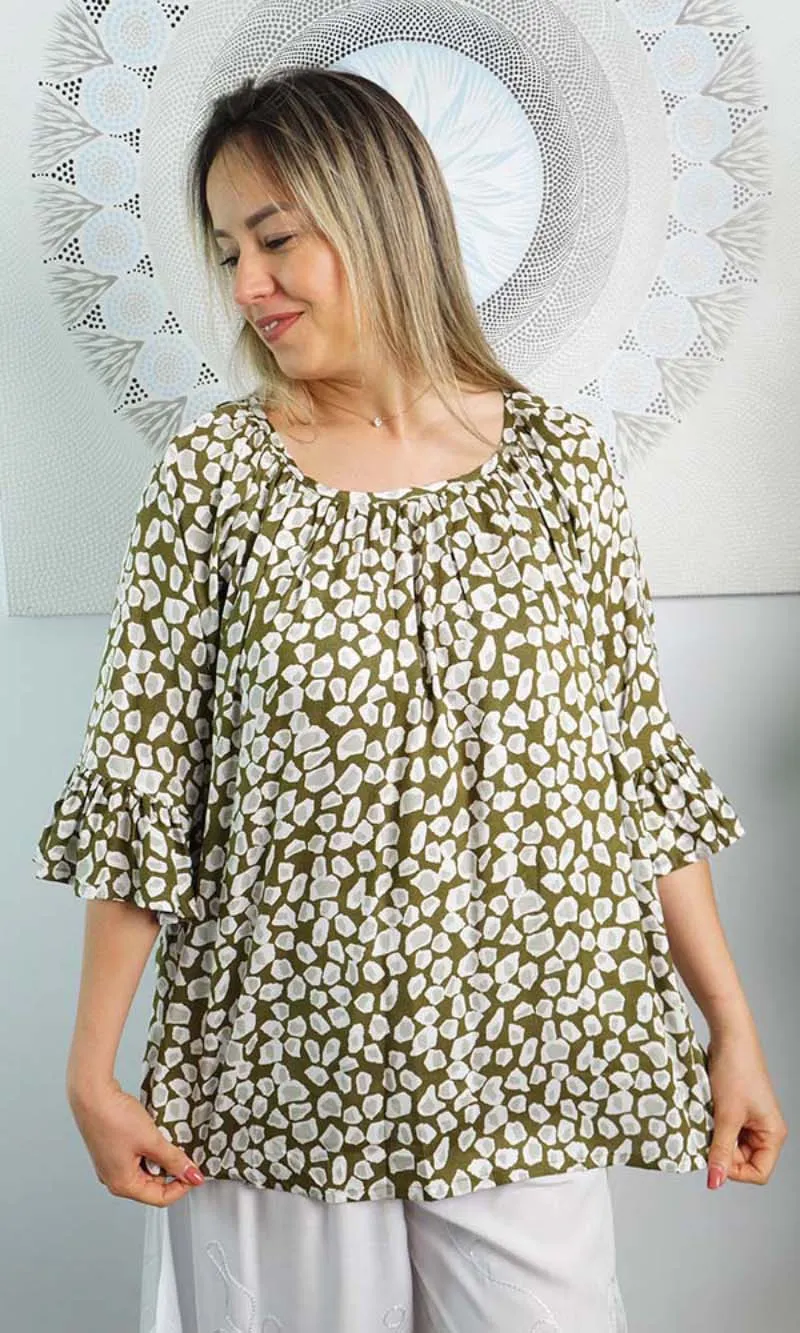 Rayon Capri Top Febble, More Colours
