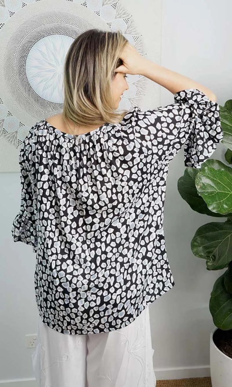 Rayon Capri Top Febble, More Colours