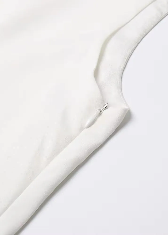 Renee Fuzzy Trim Midi Dress