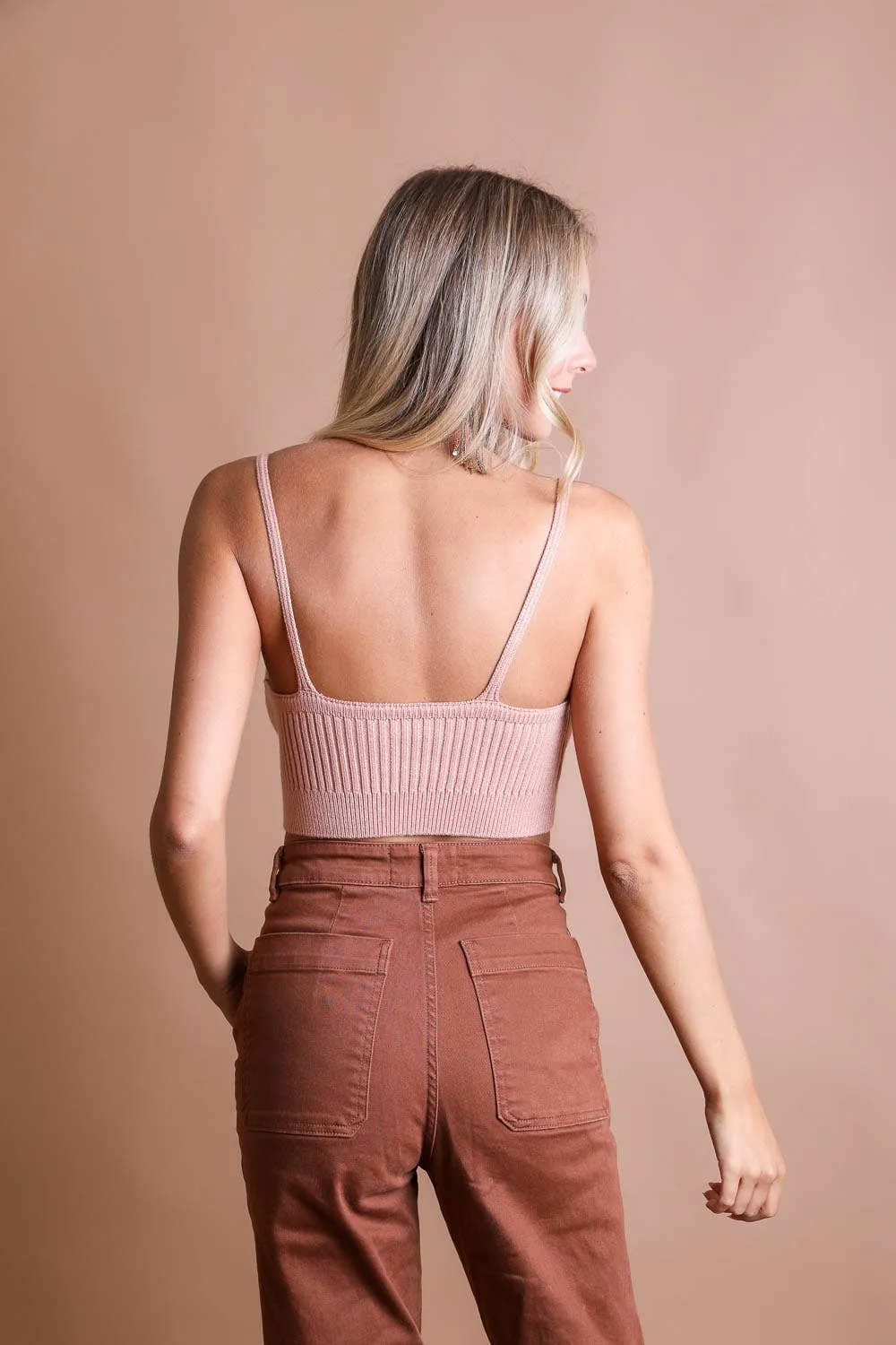Soft and Comfortable Lounge Brami Top ☕️: Blush