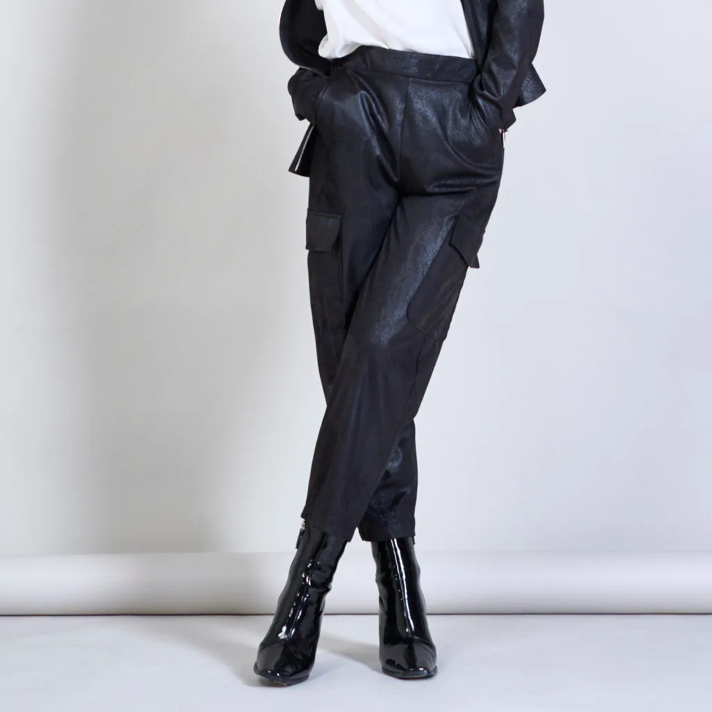 Suede cargo pants wholesale
