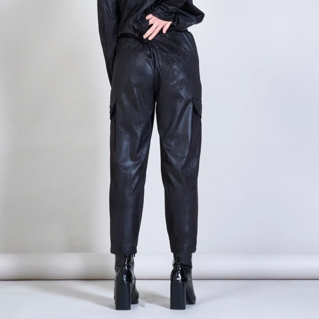 Suede cargo pants wholesale
