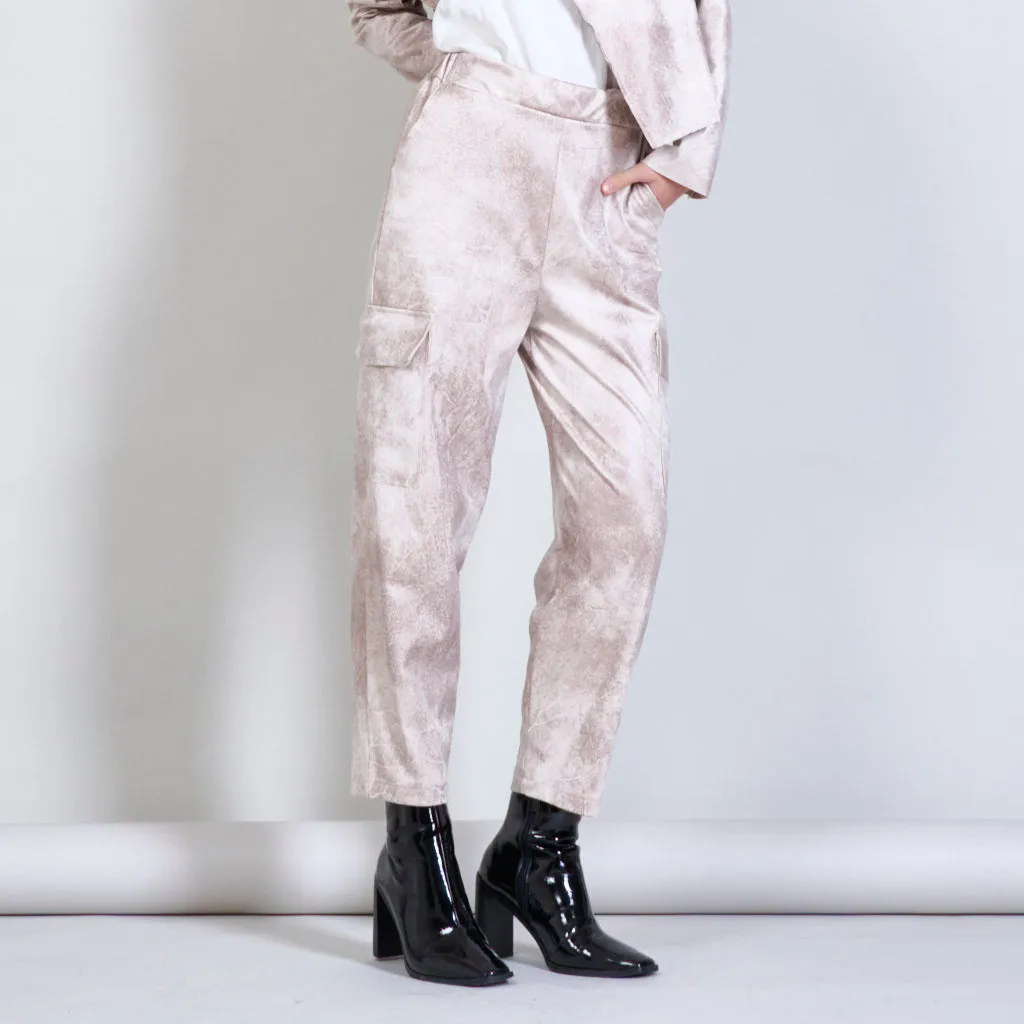 Suede cargo pants wholesale