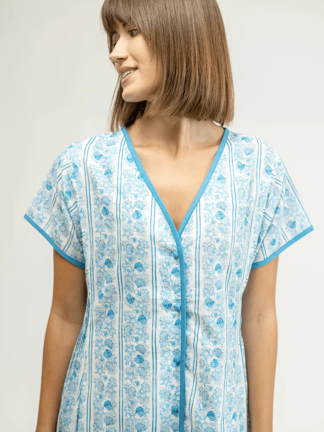 The Bridget Dress | Mermaid Stripe