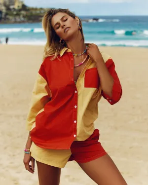 The Vacay Shirt - Vermillion