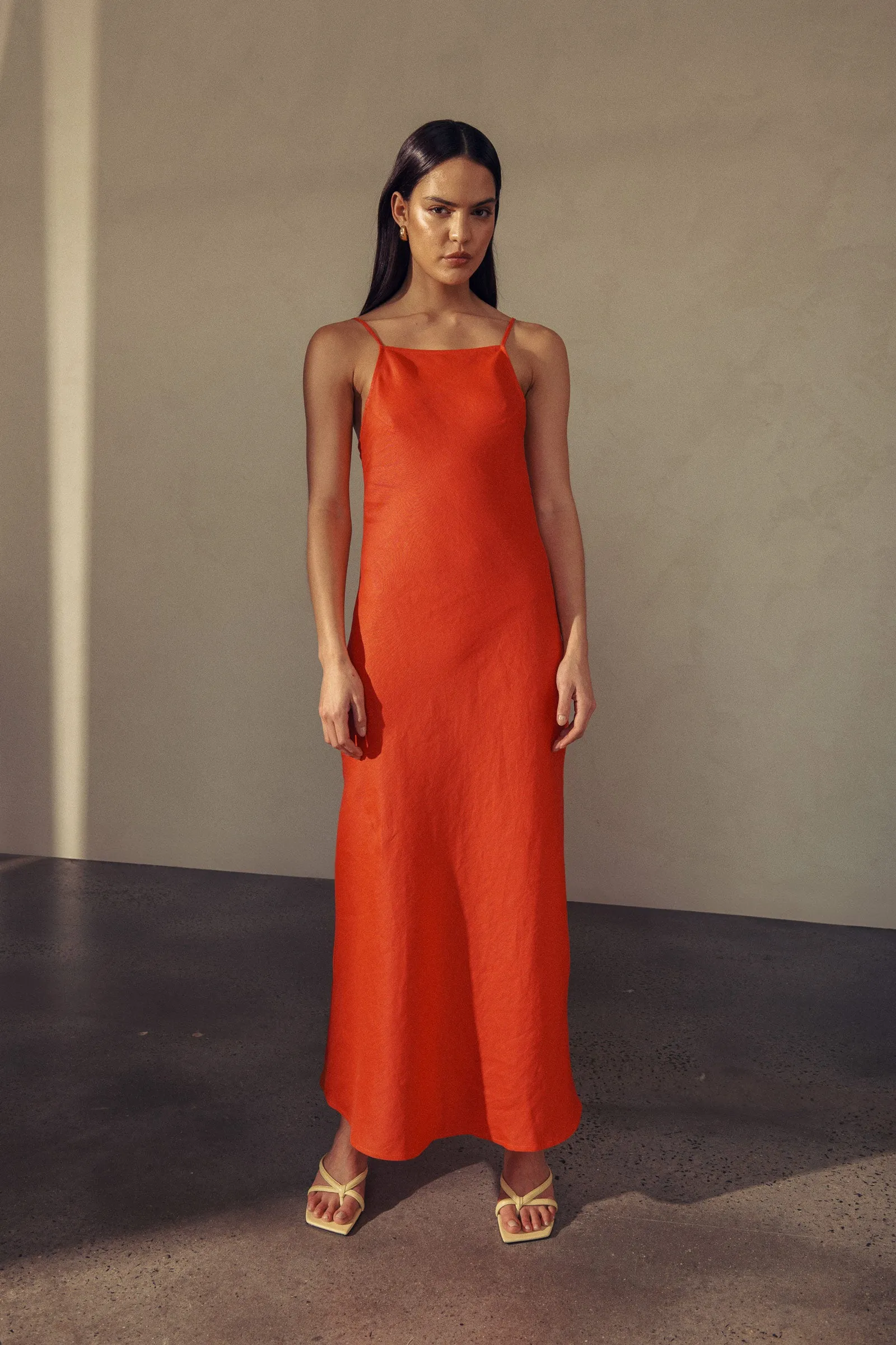 Trina Linen Slip Dress