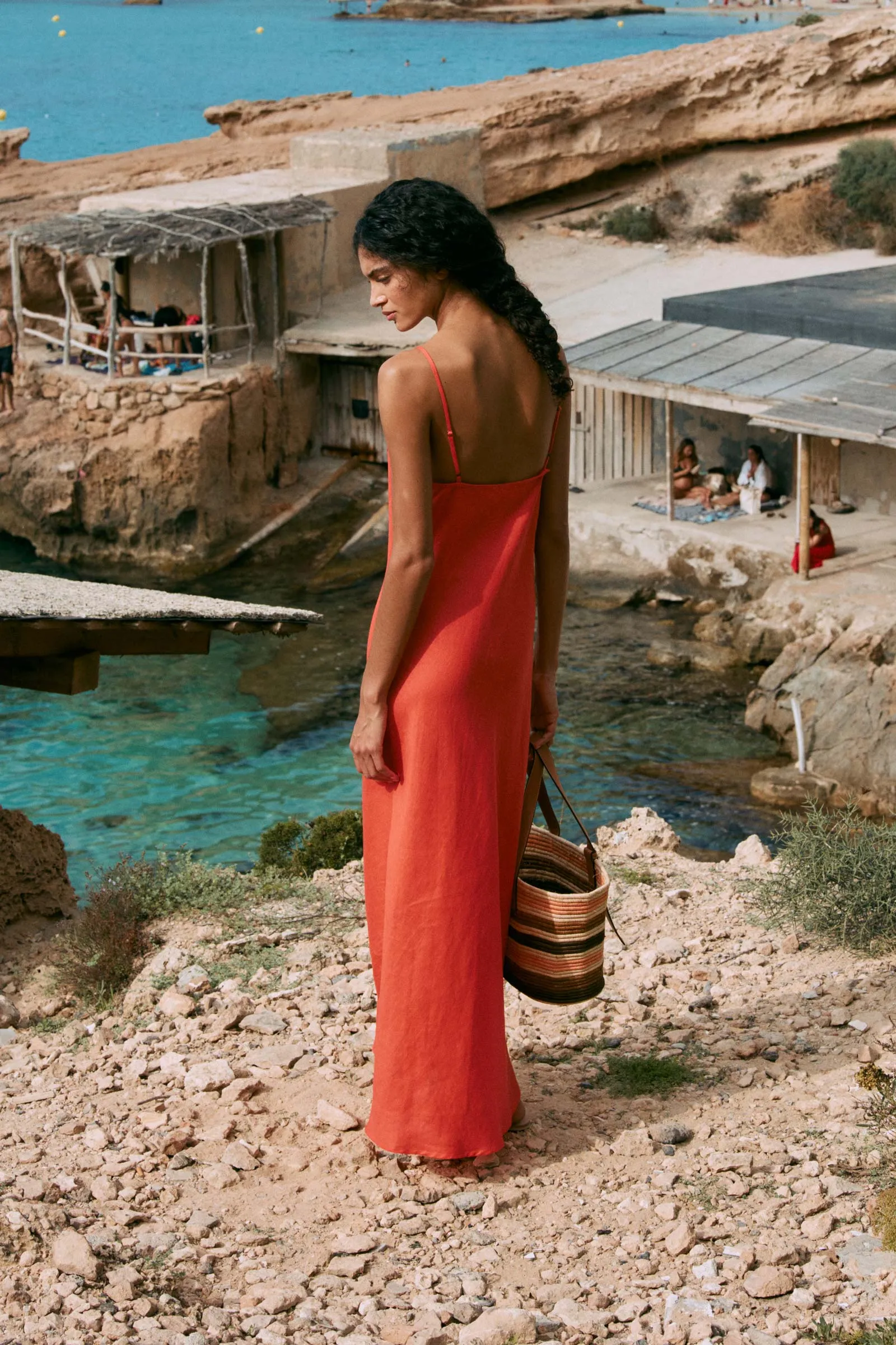 Trina Linen Slip Dress