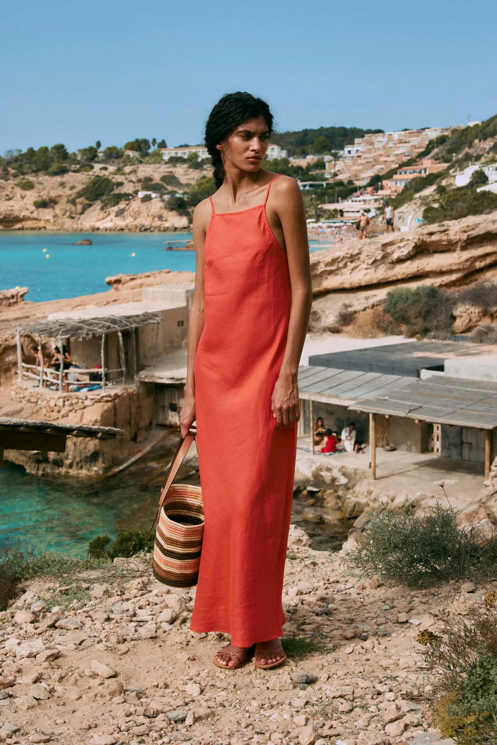 Trina Linen Slip Dress