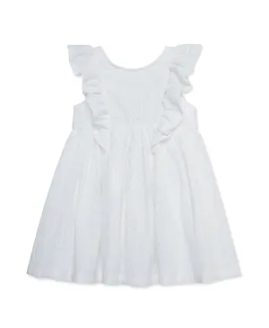 White Embroidered Woven Sundress- Toddler (2T-4T)