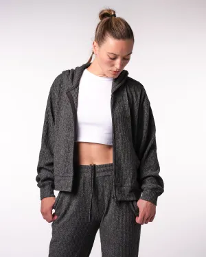 Womens Lightweight Zip - Charcoal