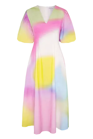 Zadie Pastel Blur Midi Dress